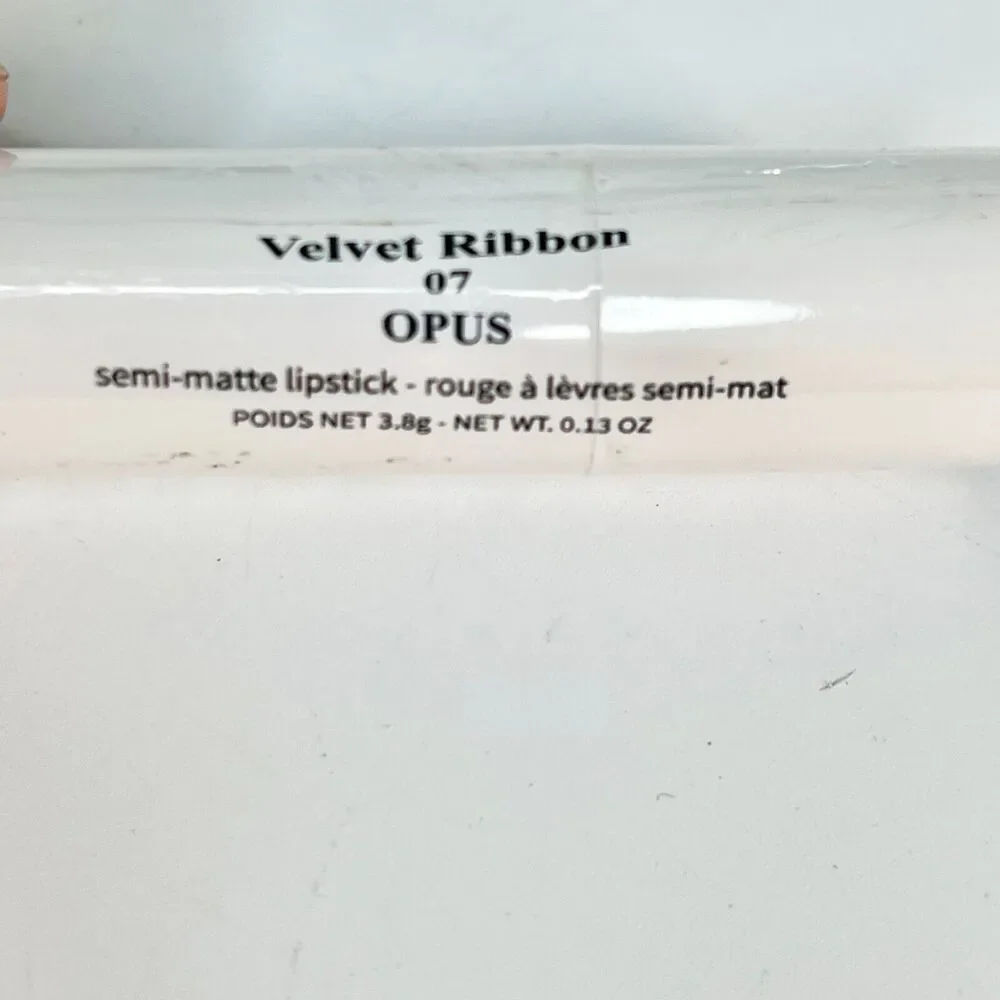 Oryza Velvet Ribbon Lipstick 07 Opus Purple/Red Full Size .13oz 3.8g Sealed New